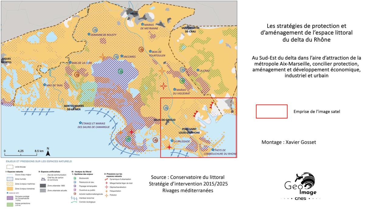 Image satellite de Fos-sur-Mer