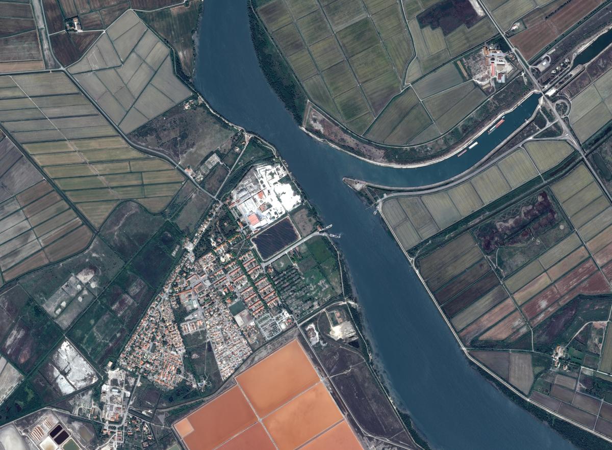 Image satellite de Fos-sur-Mer