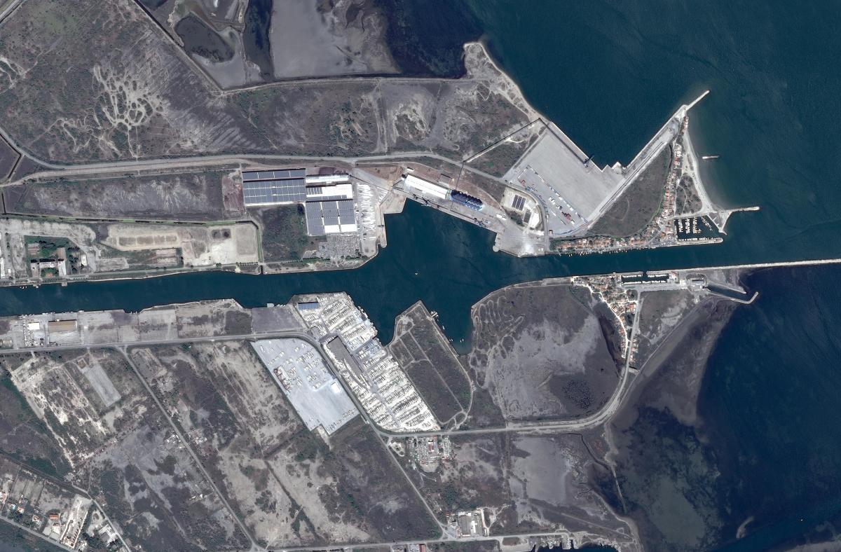 Image satellite de Fos-sur-Mer