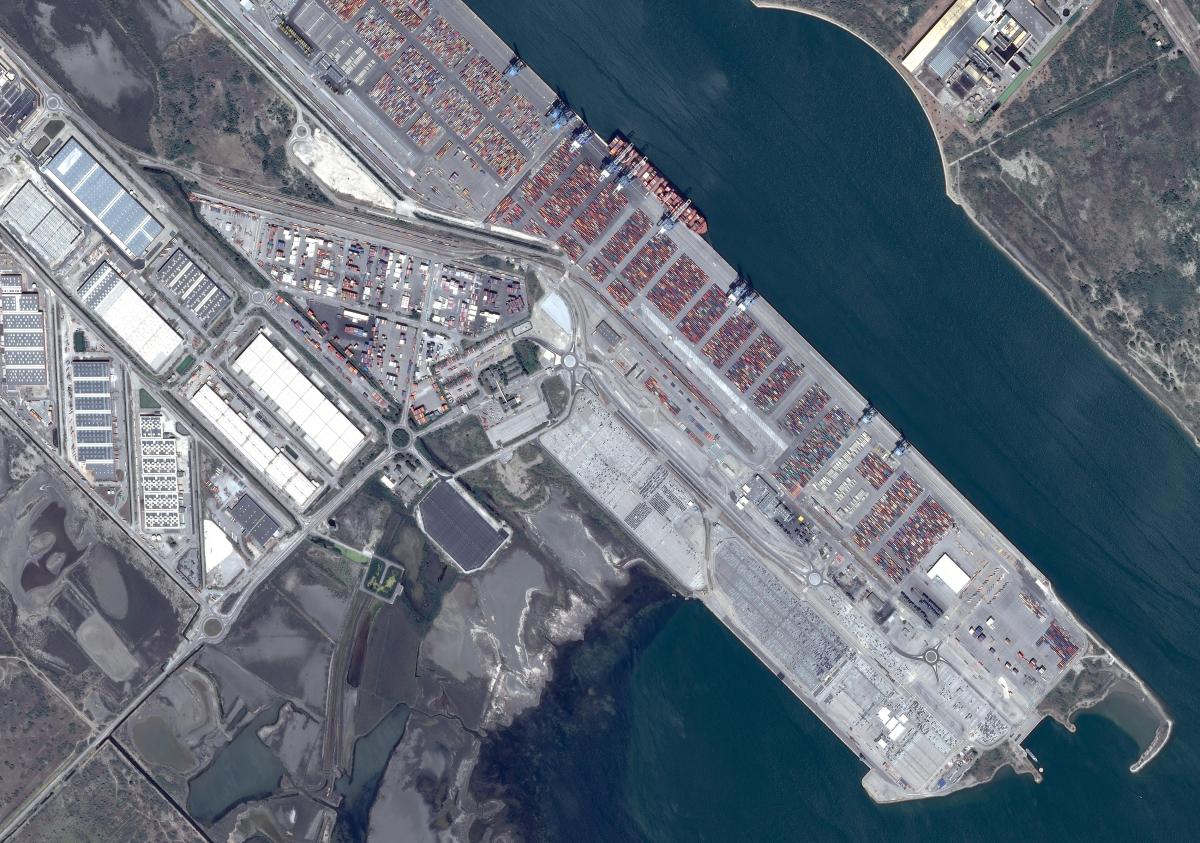 Image satellite de Fos-sur-Mer
