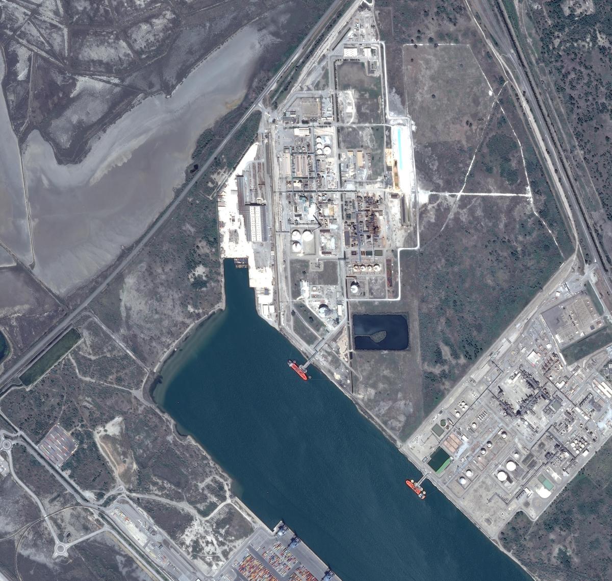 Image satellite de Fos-sur-Mer