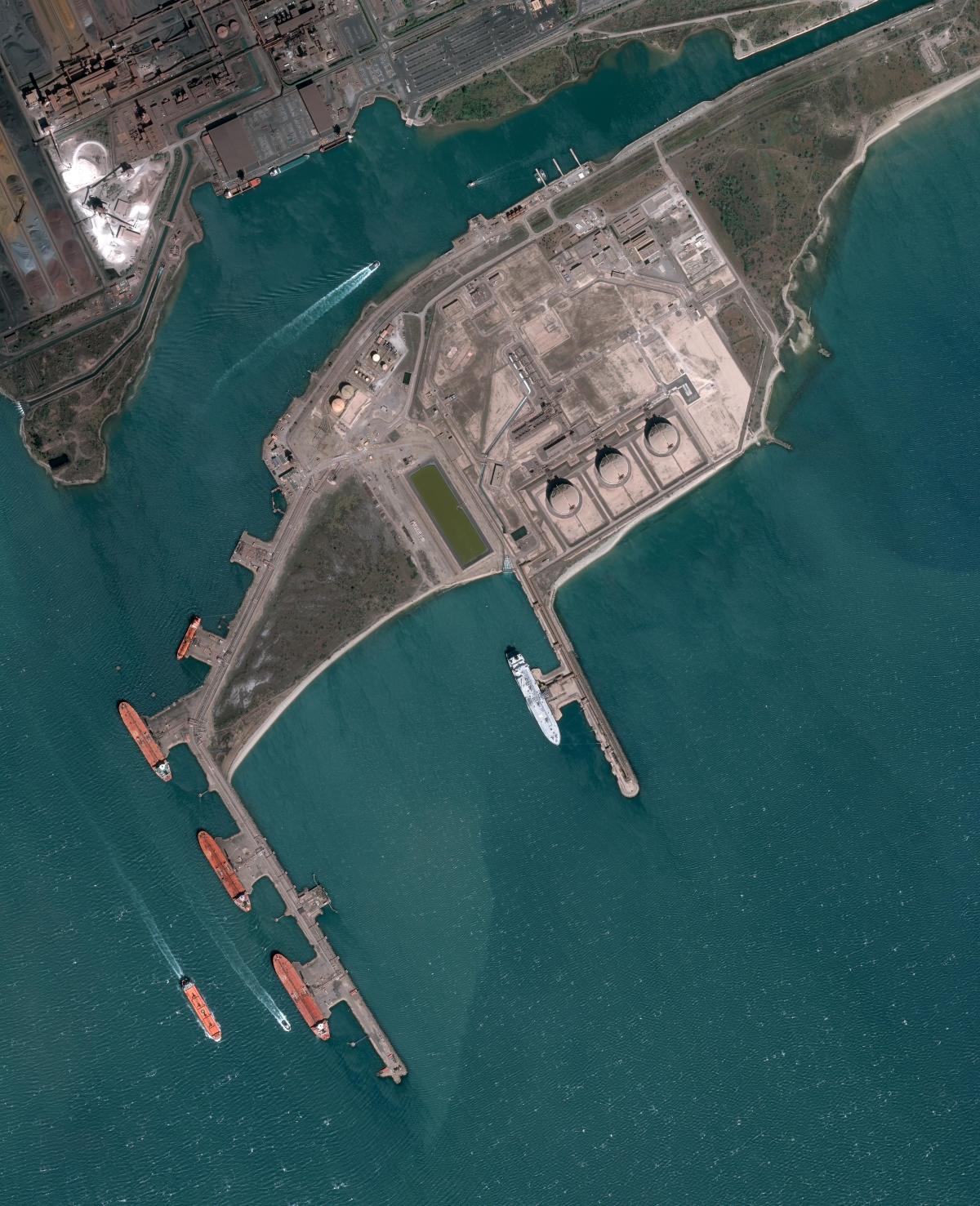 Image satellite de Fos-sur-Mer