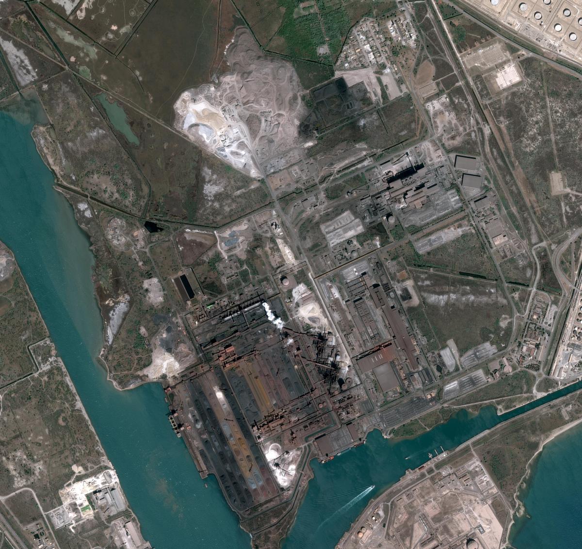 Image satellite de Fos-sur-Mer