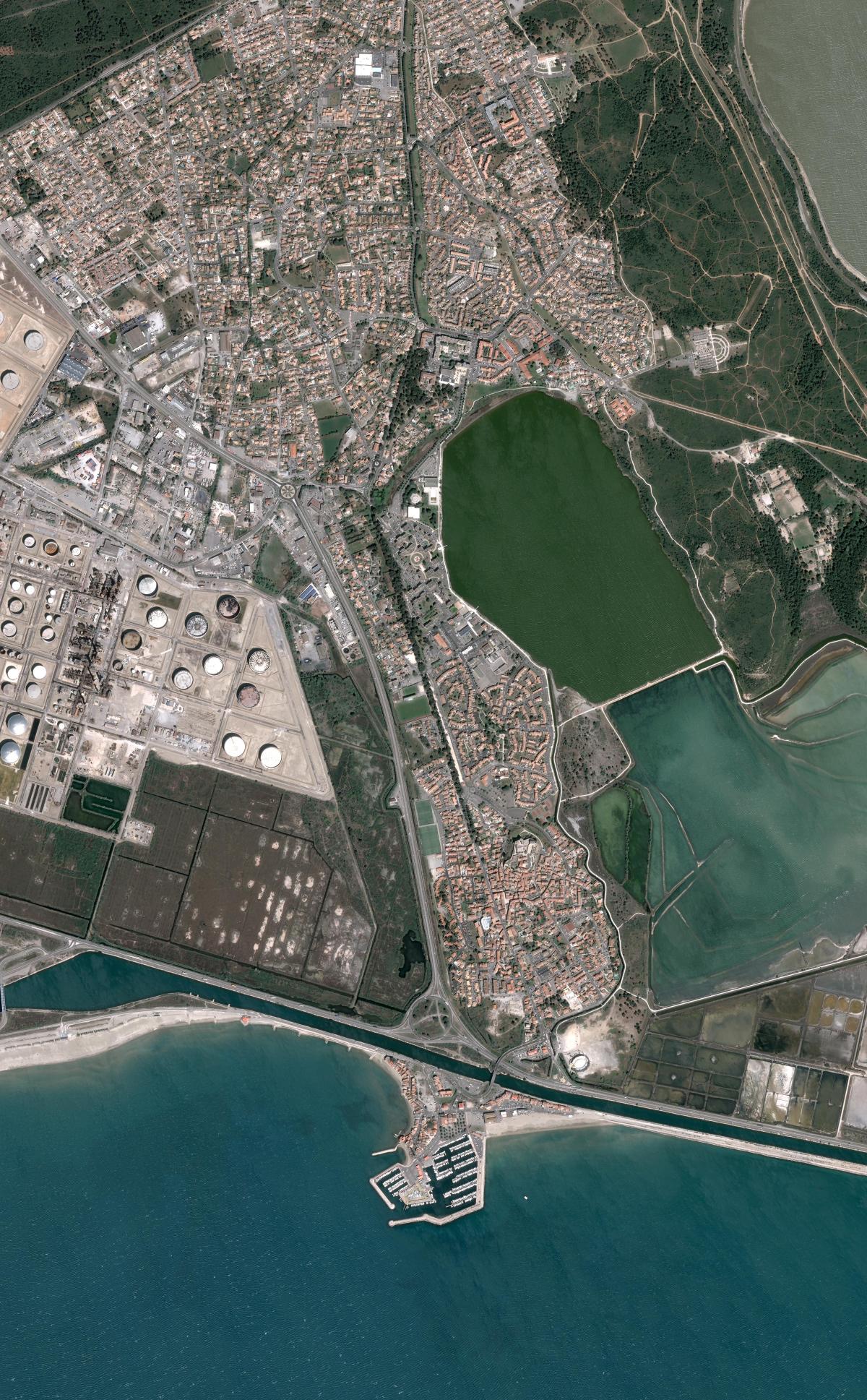 Image satellite de Fos-sur-Mer