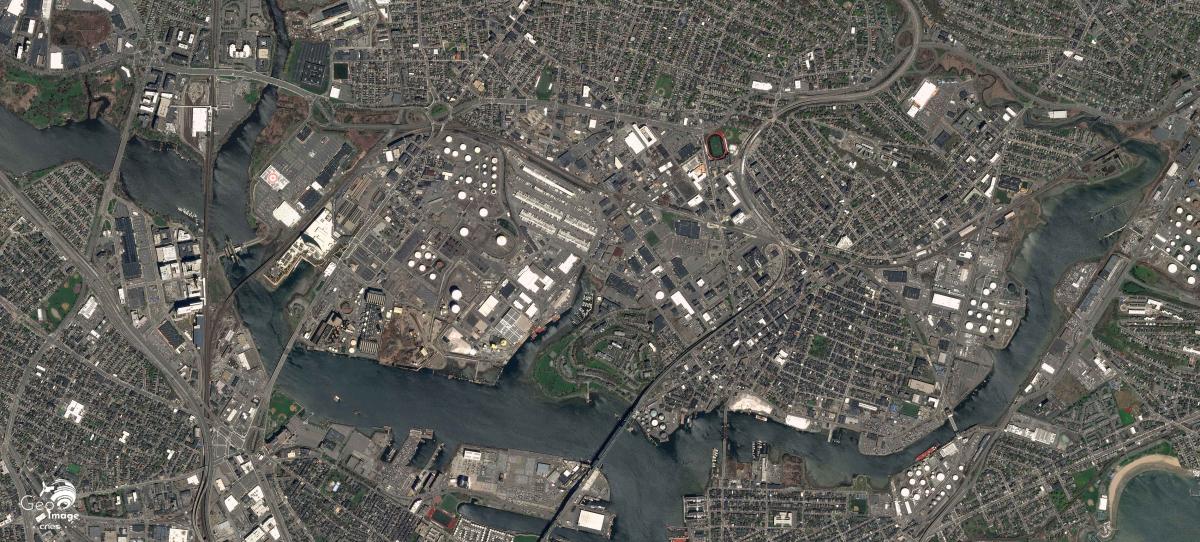 Image satellite de Boston