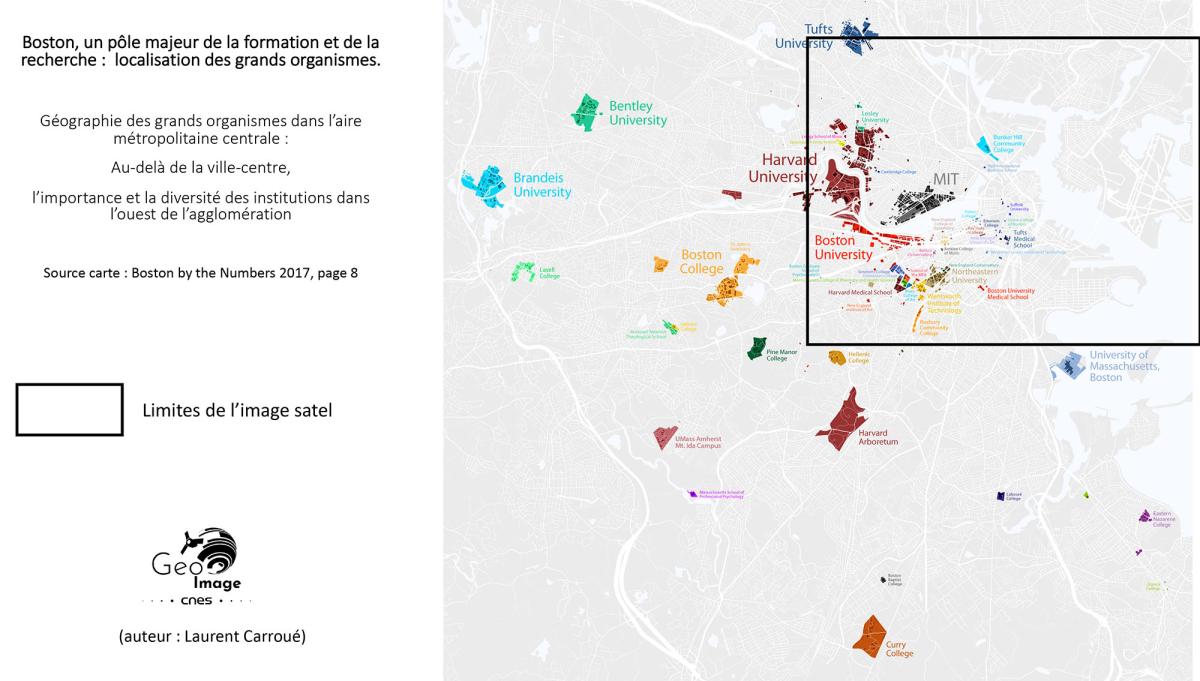 Image satellite de Boston