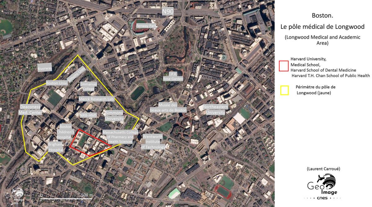 Image satellite de Boston
