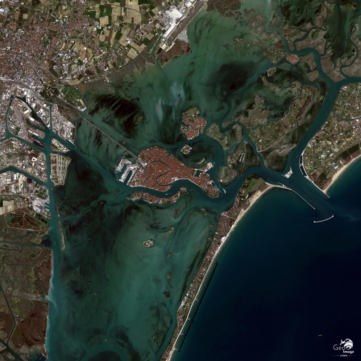 Image satellite de Venise
