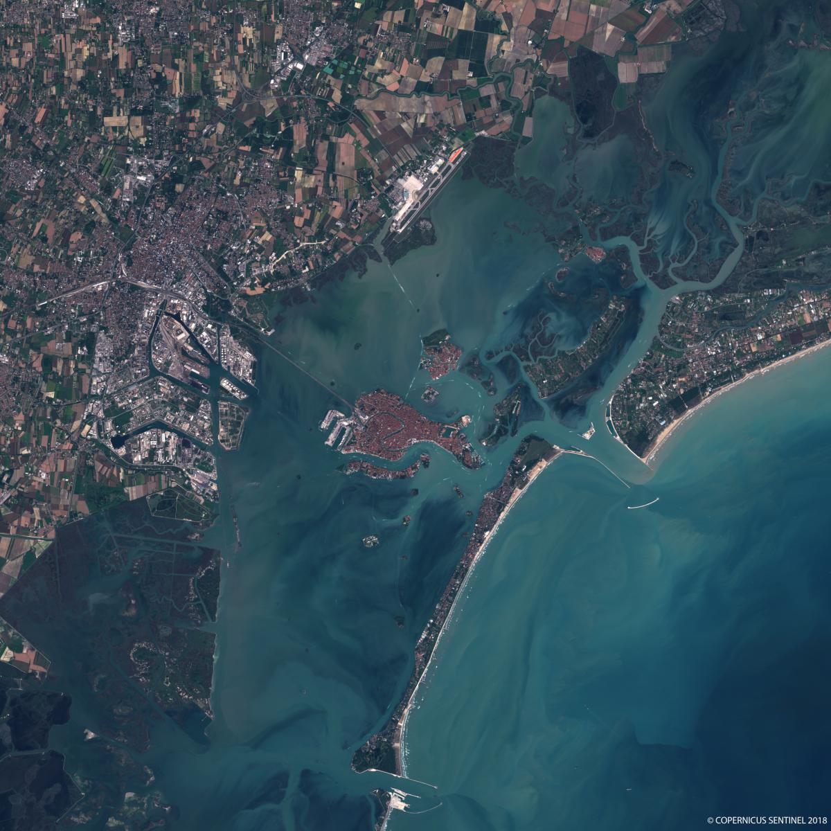 Image satellite de Venise