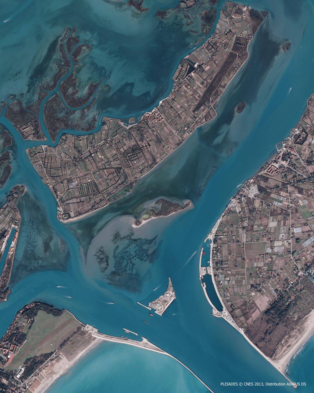 Image satellite de Venise