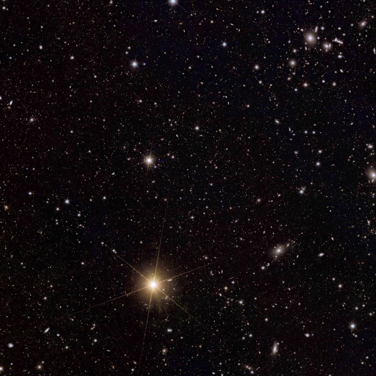 Amas de galaxies Abell 2764 vu par Euclid, 2024