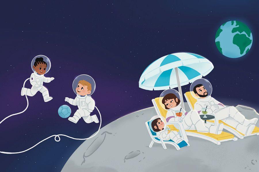 Illustration du livre Raconte-moi l'espace.