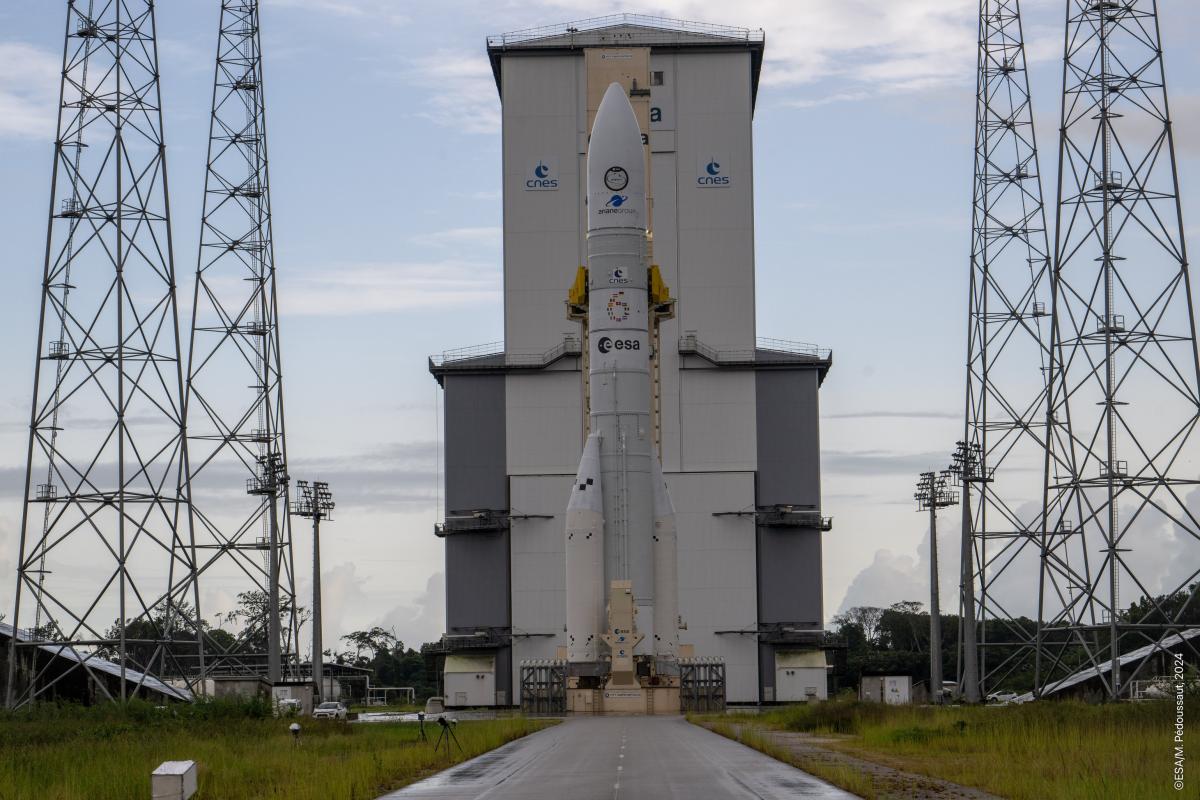 Le retrait du portique mobile d'Ariane 6 