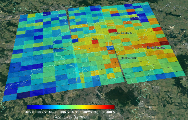 Image satellite de régions d’intérêt 