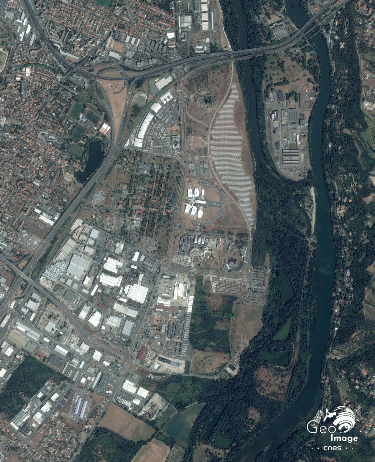 Image satellique Pleaides de Toulouse Image satellique Pleaides de Toulouse