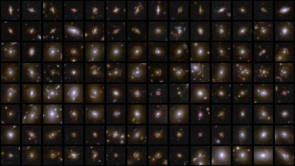 Lentilles gravitationnelles capturées par Euclid.