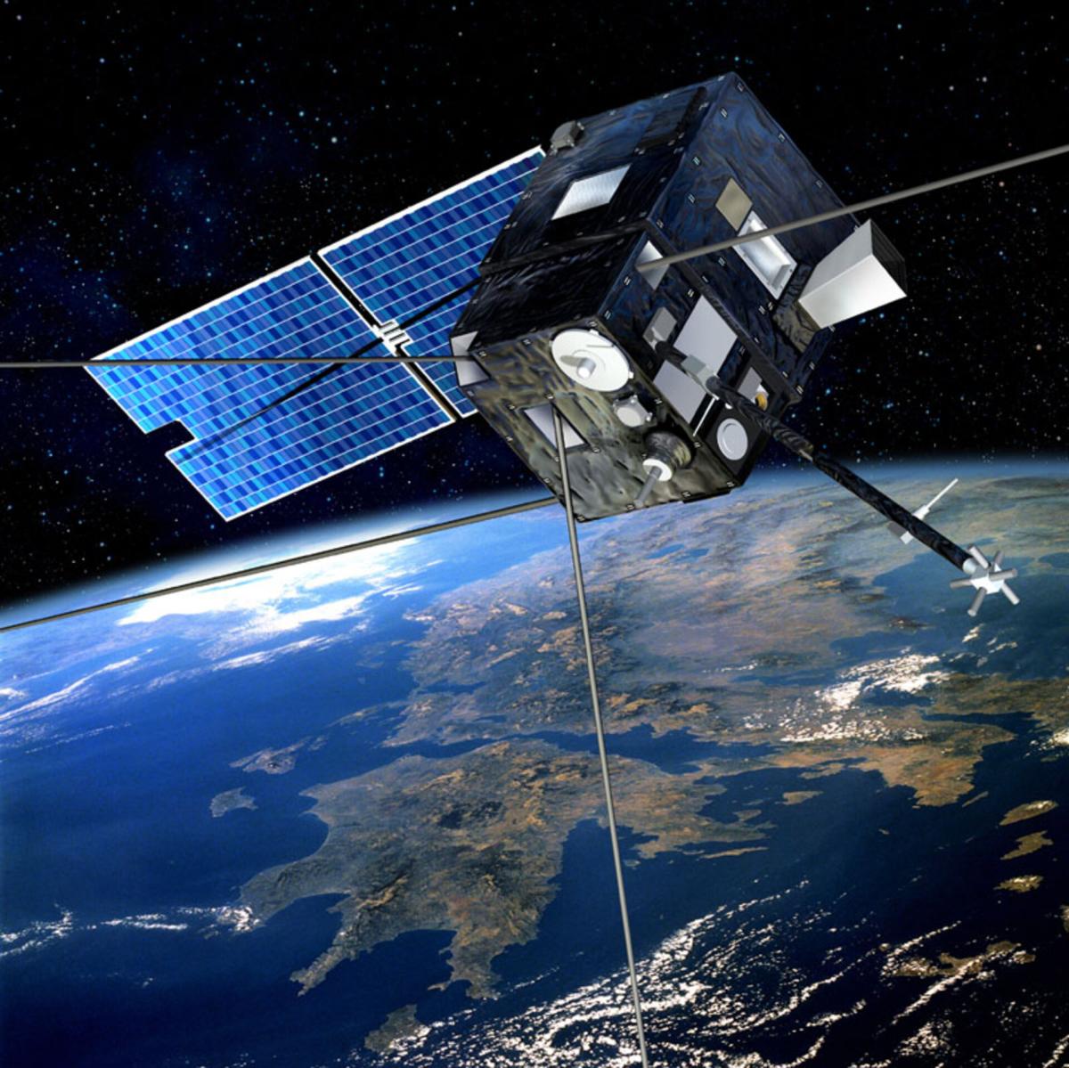 Vue d’artiste du satellite DEMETER Vue d’artiste du satellite DEMETER