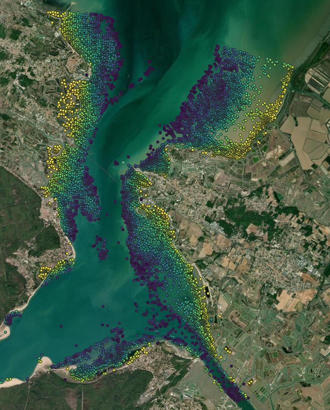 Données de hauteurs d’eau mesurées par SWOT