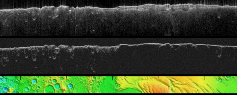 Exemple de radars utilisés pour sonder un sous-sol sur un monde extraterrestre Exemple de radars utilisés pour sonder un sous-sol sur un monde extraterrestre