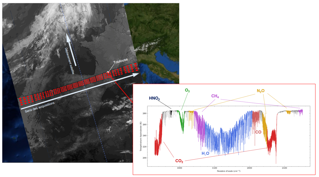 Premier spectre de l’atmosphère acquis par l’instrument IASI-NG au-dessus de Toulouse Premier spectre de l’atmosphère acquis par l’instrument IASI-NG au-dessus de Toulouse