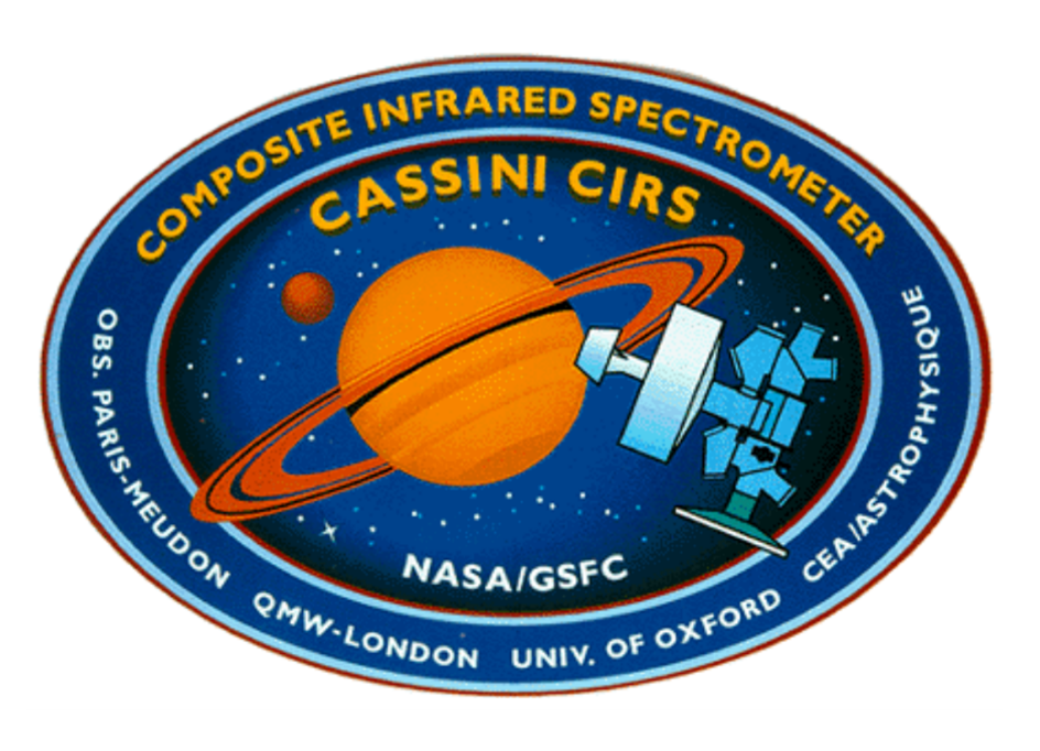 Écusson du spectromètre CIRS à bord de l’orbiteur Cassini