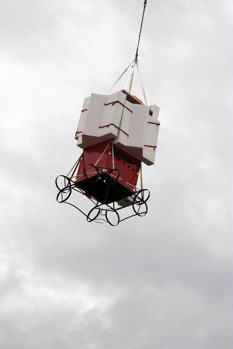 La nacelle EUSO Ballon récupérée et hélitreuillée