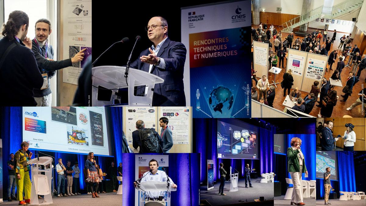 Montage de plusieurs photos lors de l'édition 2025 des Rencontres Techniques et Numériques