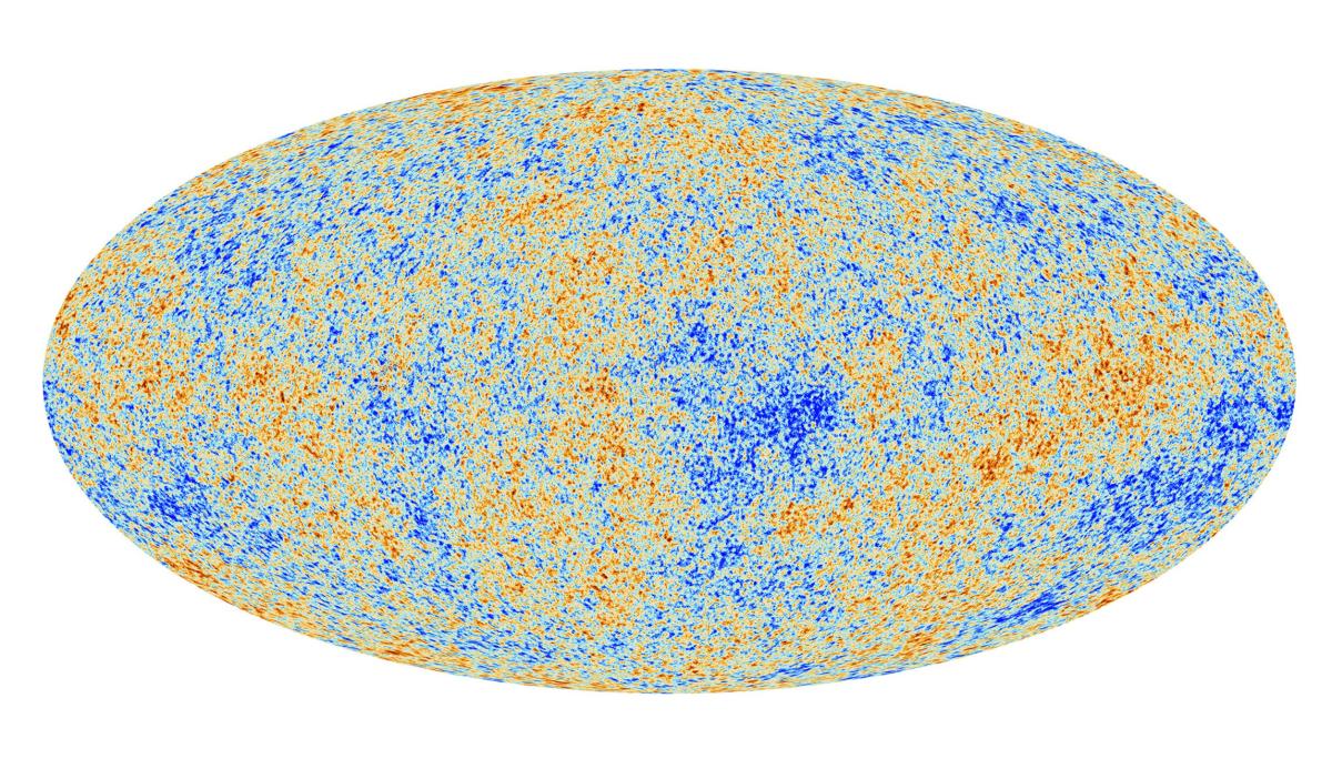 Carte des températures du Fond Diffus Cosmologique construite à partir des données du satellite Planck
