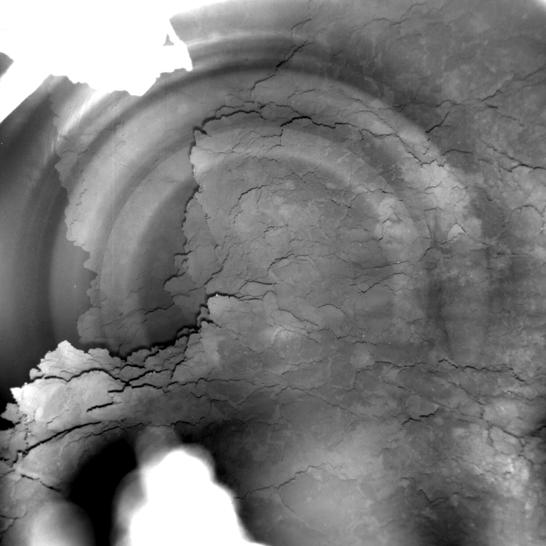 Dernière image de la surface de la comète 67P/Churyumov-Gerasimenko acquise par la caméra ROLIS de l’atterrisseur Philae