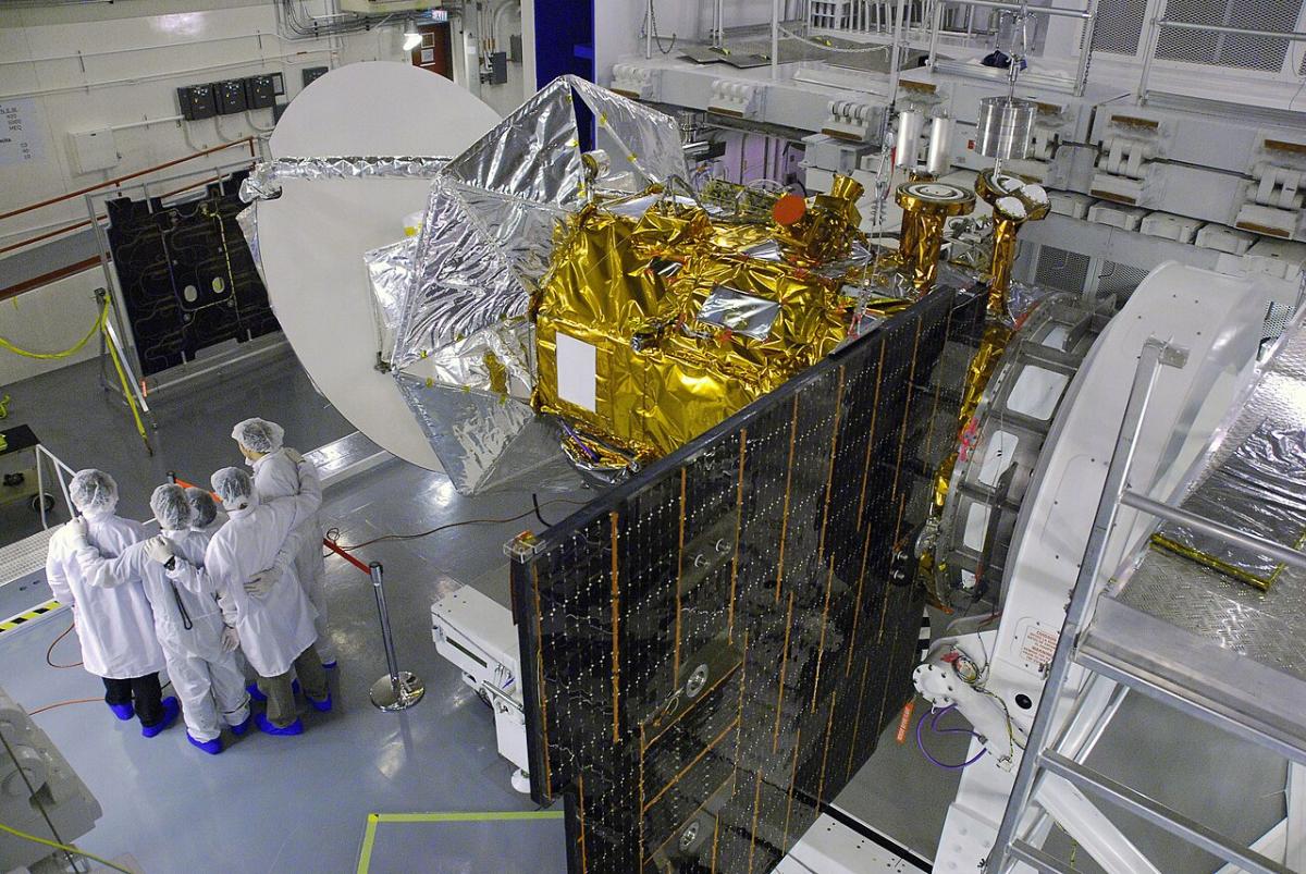 Le satellite SAC-D/Aquarius en cours de tests lors de son intégration