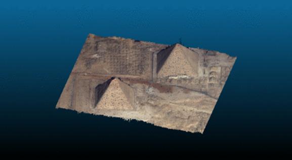 Nuage de points 3D (colorisé) obtenu après l'étape de triangulation