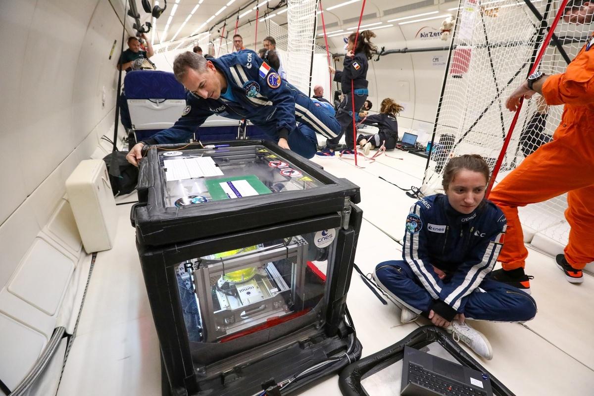 Expérience Fluidic-L en vol parabolique