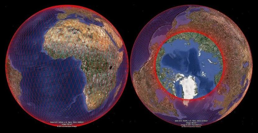 Traces au sol de référence des orbites de Jason-3