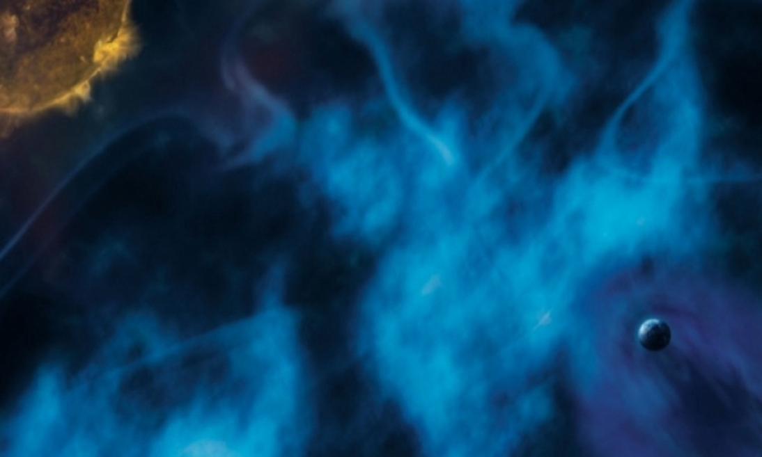 Représentation du vent solaire