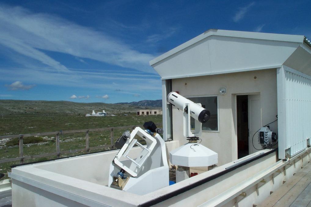Vue du site de Calern où étaient placés les instruments au sol de la mission Picard