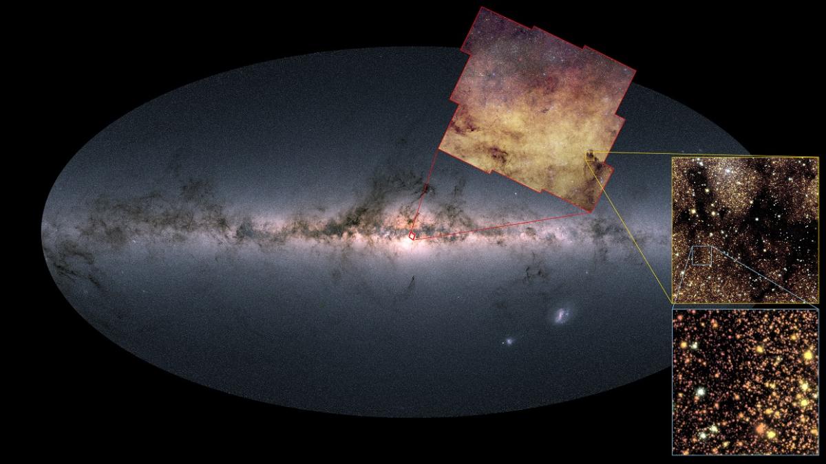 Les nouvelles images capturées par Euclid visibles sur la carte Gaia
