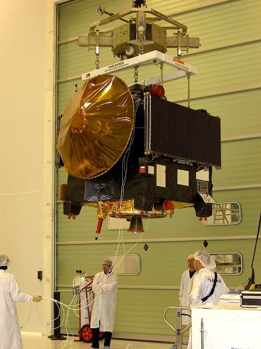Satellite Mars Express en cours d'intégration