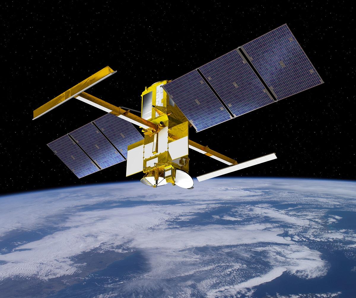 Vue d’artiste du satellite franco-américain SWOT