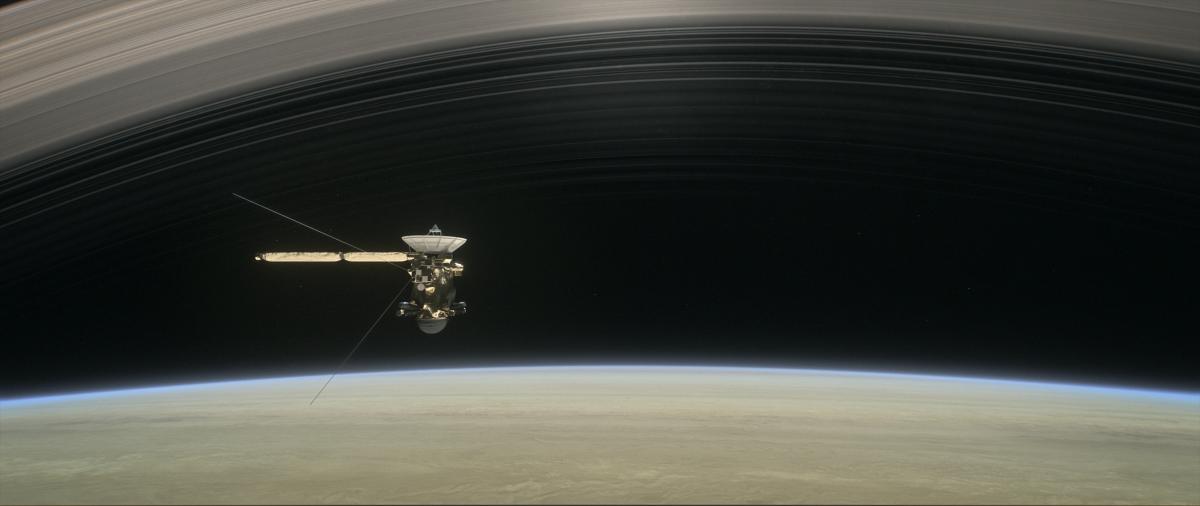La sonde Cassini dans l'atmosphère de Saturne La sonde Cassini dans l'atmosphère de Saturne