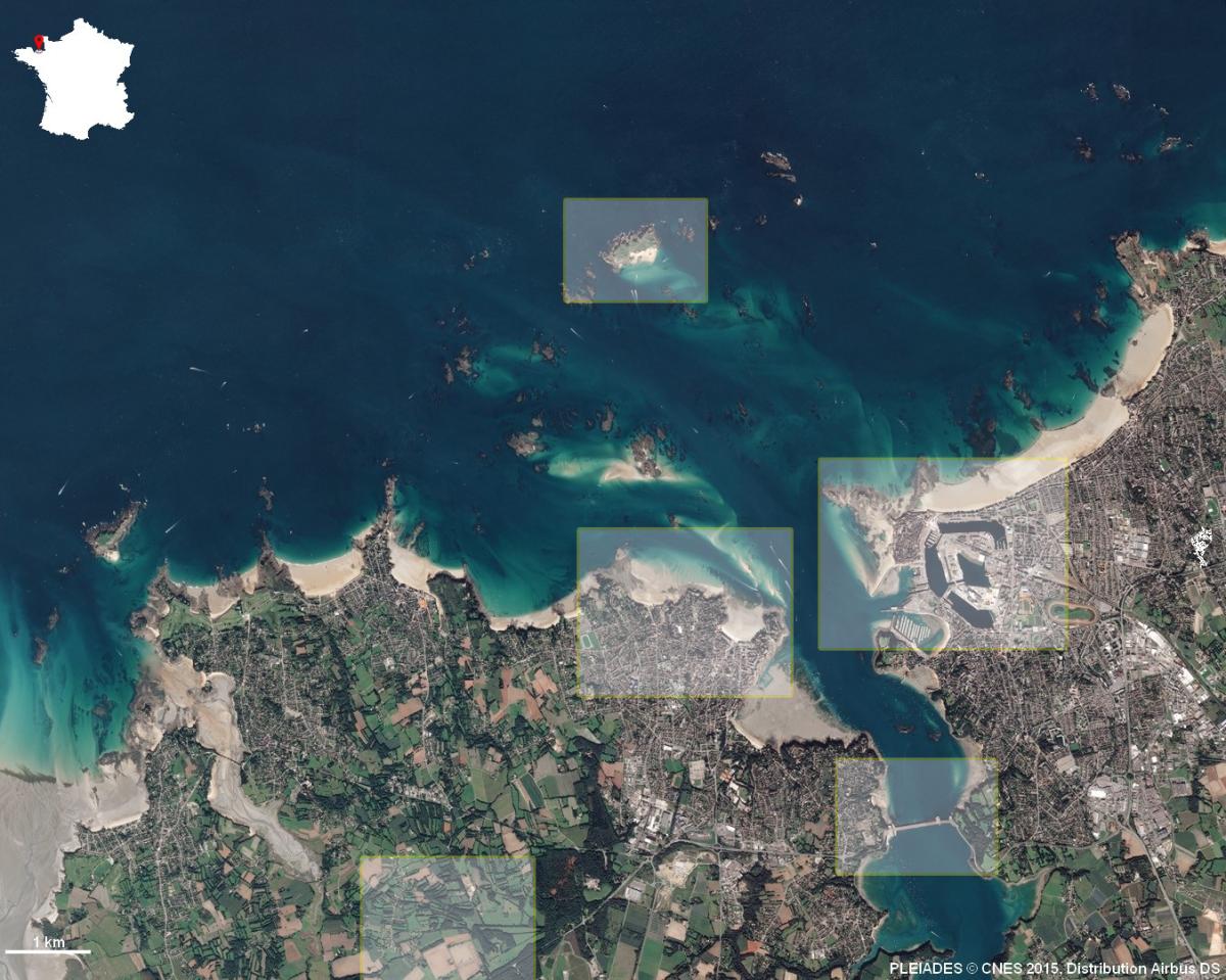 Image satellite de la Côte d’Emeraude