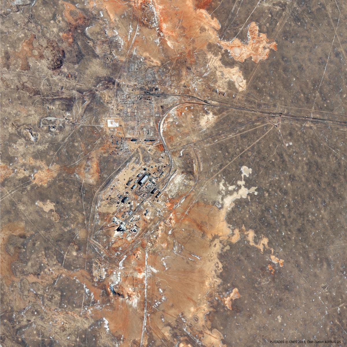 Image satellite de Baikonour