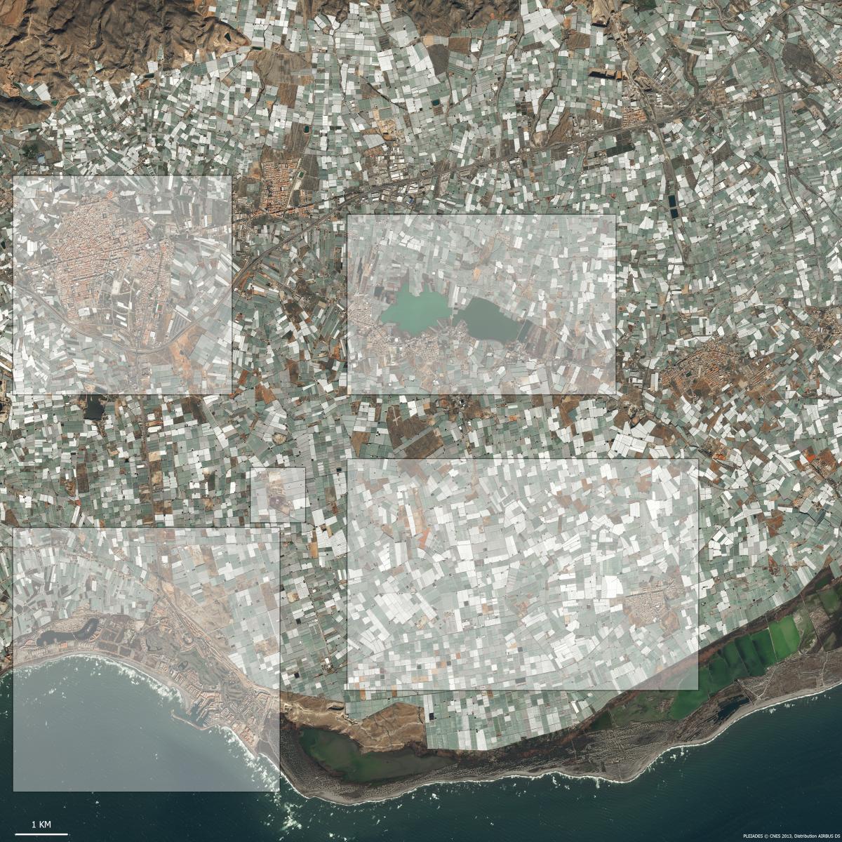 Image satellite de Campo de Dalias 