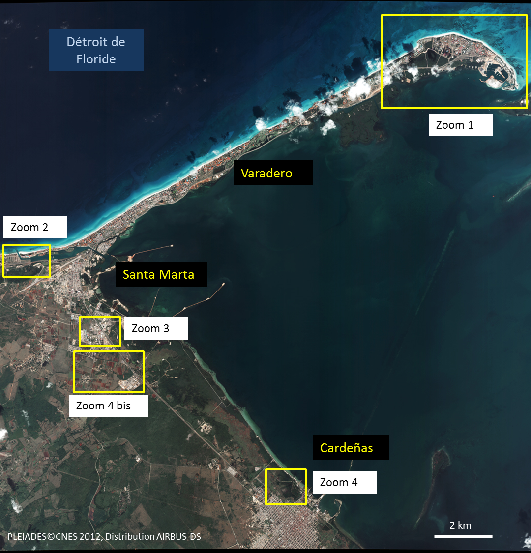 Image satellite de Varadero