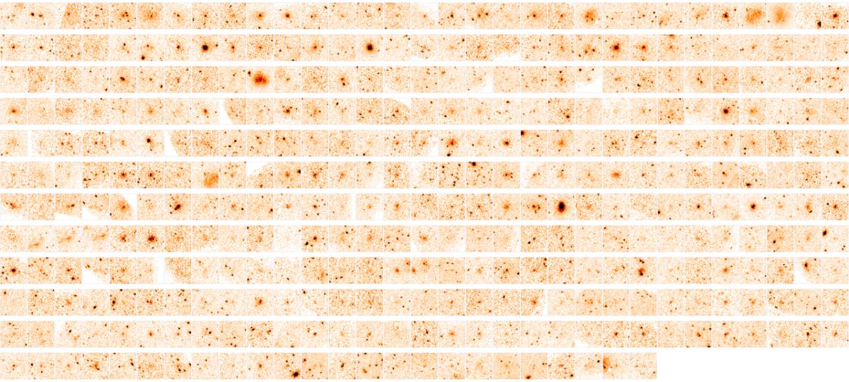 Les 365 amas de galaxies classés par ordre croissant Les 365 amas de galaxies classés par ordre croissant