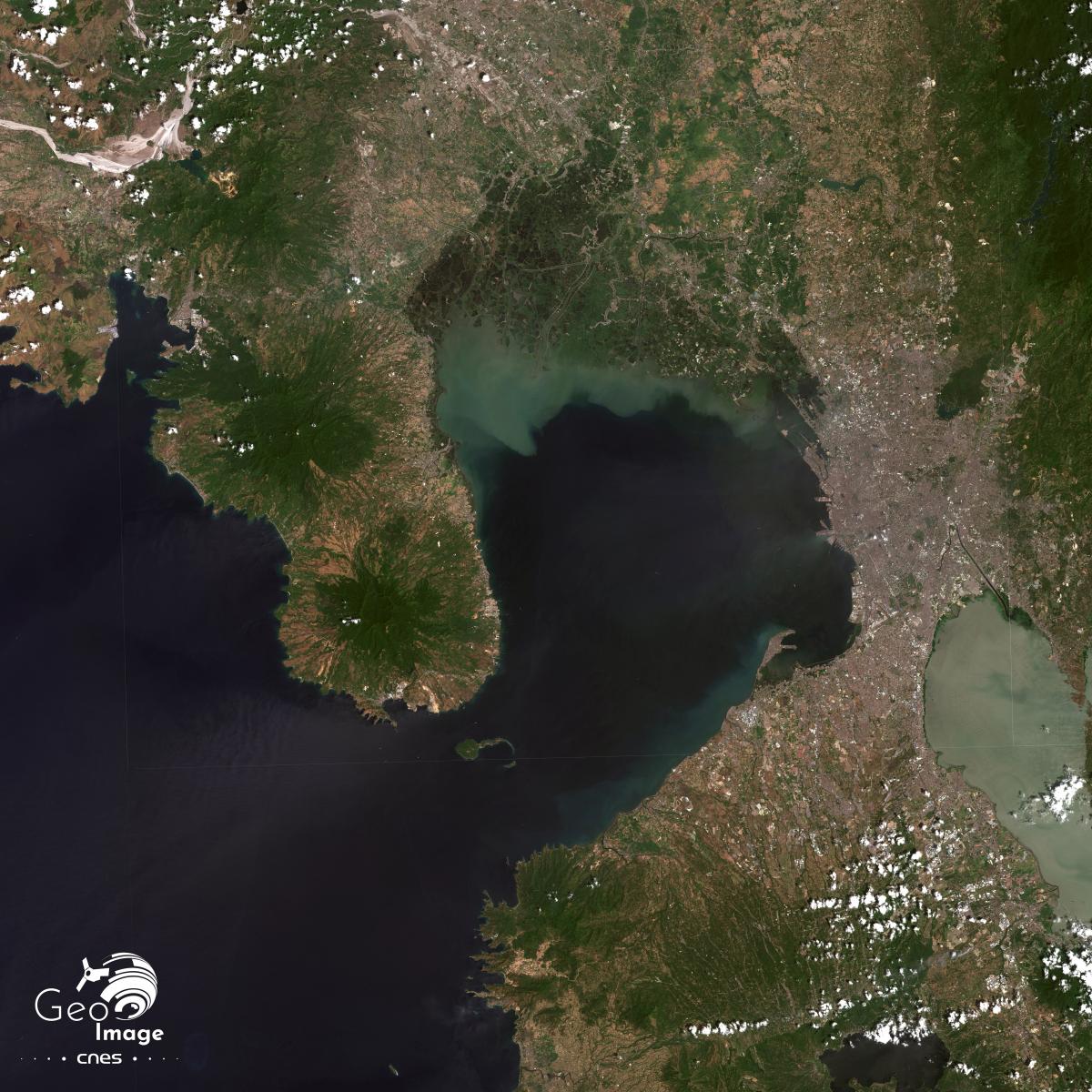 Image satellite de la capitale des Philippines, Manille
