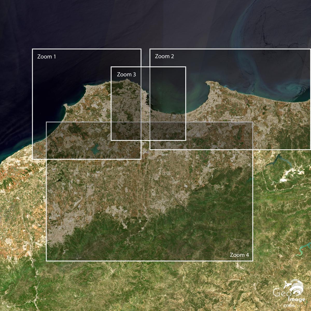 Image satellite de la capitale algérienne Image satellite de la capitale algérienne