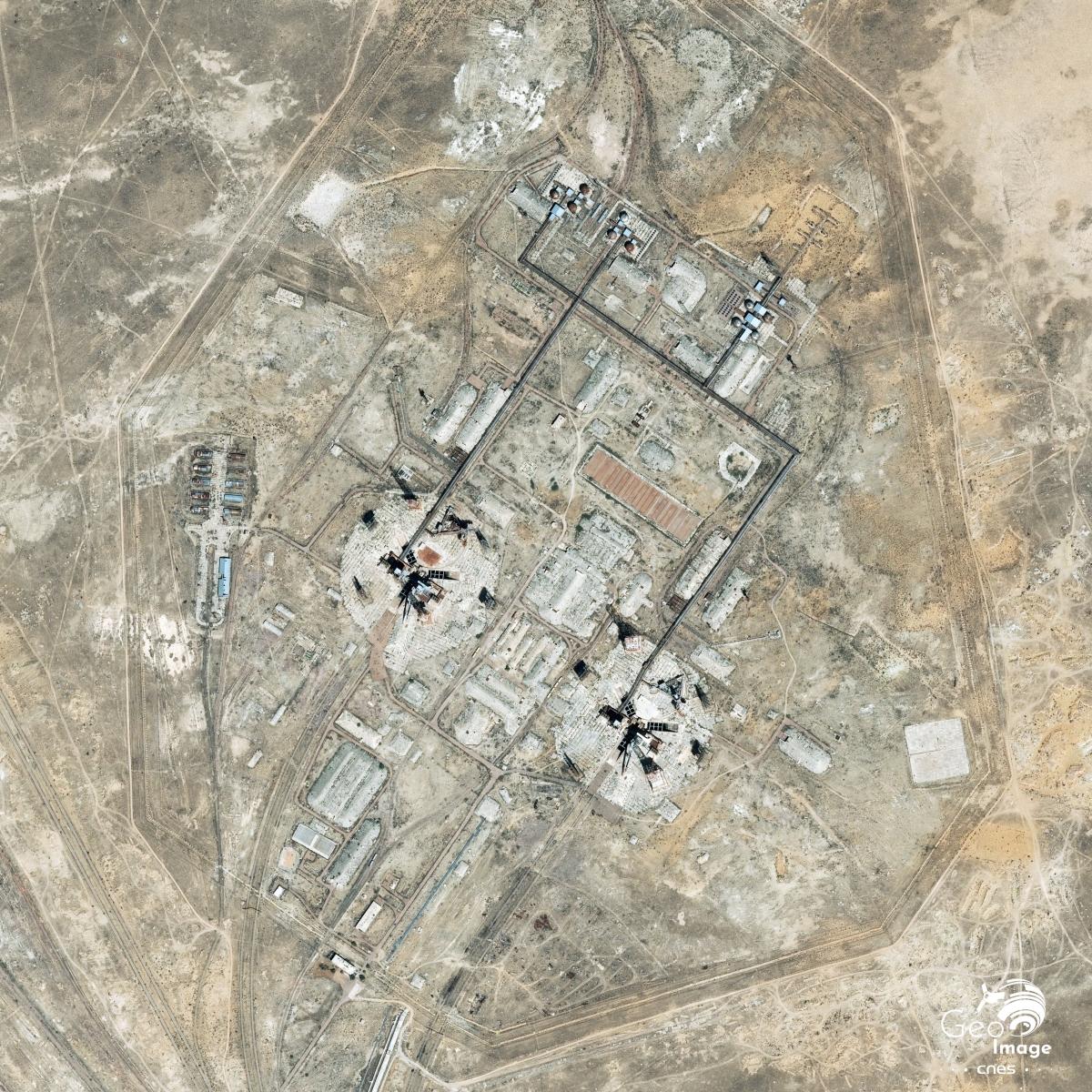 Image satellite de Baikonour Proton