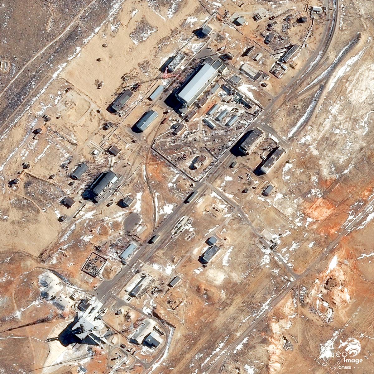 Image satellite de Baikonour Soyouz