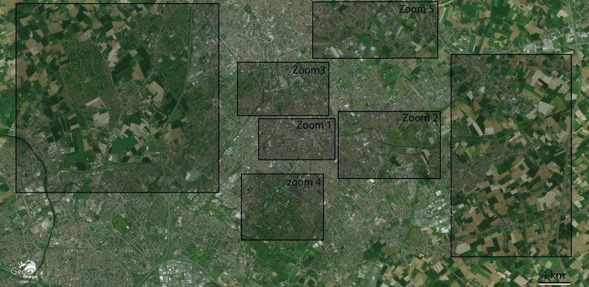 Image satellite de Roubaix