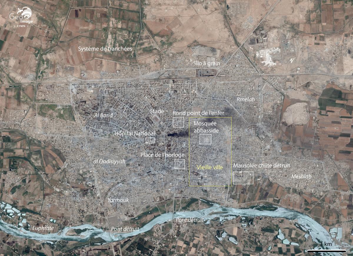 Image de Raqqa, ville au centre de la Syrie